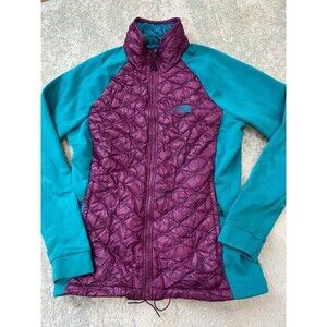 The North Face Women's Size Large Momentum Thermoball Hybrid Jacket Green Purple